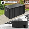 thumbnail image 4 of Domi Outdoor Living 200 Gallon Large Deck Box,Outdoor Storage for Patio Furniture, Organization and Storage for Outdoor Cushions, Garden Tools and Pool Toys, Lockable,Dark Gray, 4 of 9