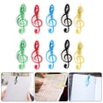 thumbnail image 2 of 10Pcs Score Clips Music Book Clips Music Notes Shaped Clamps Creative Sheet Clips, 2 of 9