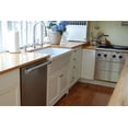 thumbnail image 6 of Whitehaus WHQ530-WHITE Single Bowl Fireclay 30'' Farm Kitchen Sink In White, 6 of 7