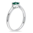 thumbnail image 3 of Everly Women's Created Emerald Sterling Silver Ring, 3 of 6