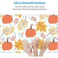 thumbnail image 5 of Pumpkin Leaf Large Mouse Pad for Desk XL Gaming Mouse Pad 31.5x11.8in Extended Desk Mat Non-Slip Base Desk Pad with Stitched Edge Computer Keyboard Mouse Mat Gaming Mousepad for Home Office, 5 of 6