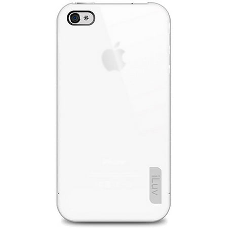 iLuv iCC743 Translucent - Case for cell phone - rubber - white - for Apple iPhone 4