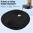 thumbnail image 2 of Hendoct Memory Foam Seat Cushion Black 3 In 1 Hip Spine Relief For Office Chair Wheelchair Car, 2 of 8