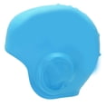thumbnail image 1 of Gorro de natación de silicona impermeable con protección para los oídos, 3D, gran elasticidad, para cabello largo, para adultos, color azul claro, 1 of 14