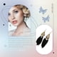 thumbnail image 3 of Qarigey Pendientes de plumas Fácil de combinar Personalidad exquisita Clásico Elegante Cómodo Colgantes de oreja para mujer Joyería negro Type1 NO1, 3 of 6