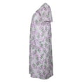 thumbnail image 2 of Elegant Emily Women's Snap-Front Duster Robe With Pockets - Lavender Aster - Medium, 2 of 4
