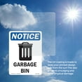 thumbnail image 5 of Garbage Can With Symbol OSHA Notice Vinyl Decal Label 14 Inch x 10 Inch - 10 Pack, 5 of 6