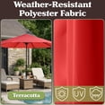 thumbnail image 6 of Pure Garden 9FT Outdoor Vented Patio Umbrella with Easy Crank (Orange), 6 of 9