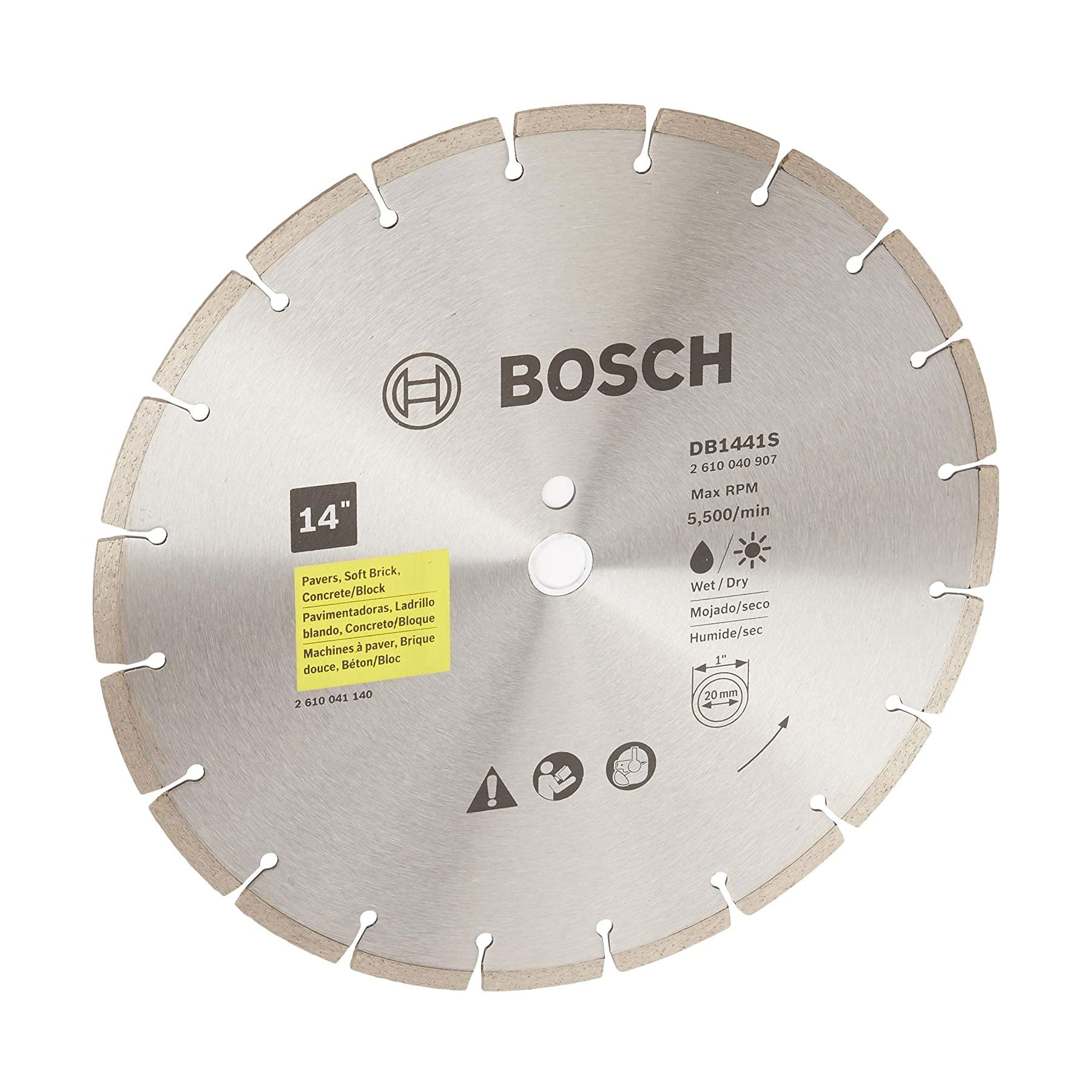 Robert Bosch Tool 14 Inch Segmented Diamond Tipped High Speed Saw Blade