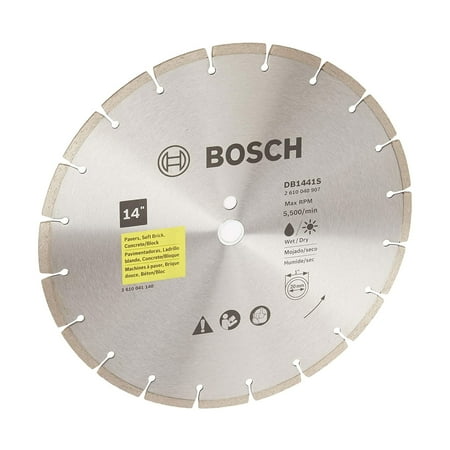 UPC: 0000346449952 | Robert Bosch Tool 14 Inch Segmented Diamond Tipped High Speed Saw Blade