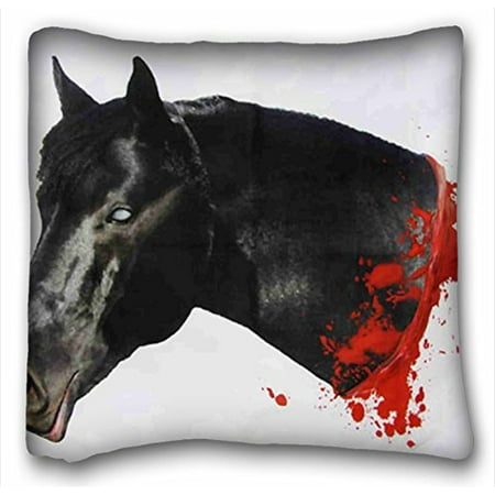 Horse Head Pillow (WinHome Thumbs Up Horse Head Throw Throw Pillow Case Cases Cover Cushion Covers Sofa Size 20x20 Inches Two)