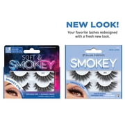 Salon Perfect Soft & Smokey Fake Lashes False Eyelashes, 648, Black, 2 Pairs