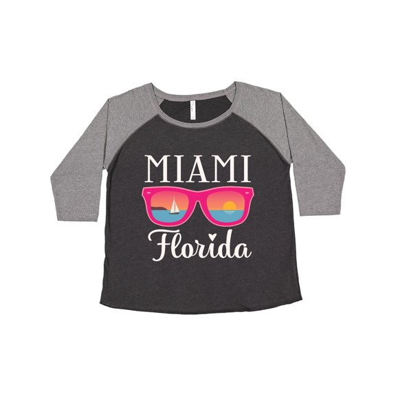 Inktastic Miami Florida Vacation Beach Trip Women's Plus Size T-Shirt
