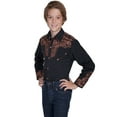 thumbnail image 3 of Scully Kids Boys Black Poly/Rayon Floral L/S Shirt L, 3 of 3