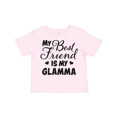 

Inktastic My Best Friend is My Glamma with Hearts Gift Toddler Boy or Toddler Girl T-Shirt