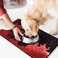 thumbnail image 2 of Halloween Pumpkin Dog Mat for Food and Water Absorbent Water Non-Skid 17x30 Inch Cat Food Mat Spider Bat Cat Feeding Mat EcoFriendly Durable Pet Placemat, 2 of 7