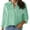 Green, variant on Oversized Linen T Shirts, Cotton Striped Button Down Shirt For Women Little Oversized Long Sleeve Blouses Dress Shirts Work Tops Going Out Tops
