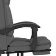 thumbnail image 2 of vidaXL Massage Chair Swivel Desk Office Chair with Adjustable Footrest Fabric, 2 of 18