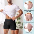 thumbnail image 3 of Lalamelon Mens Boxer Briefs 4 Pack Breathable Underwear for Men Bamboo Fiber Underwear with 3D Open Fly, 3 of 5