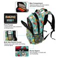 thumbnail image 4 of ALAZA Summer Animals and Fruit Backpack Elementary School Bag Bookbag Travel Rucksack, 4 of 7