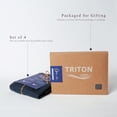 thumbnail image 7 of 100% Linen Tea Towels 14 x 28 Inch Kitchen Dish and Hand Towels Set of 4 - Navy, 7 of 7