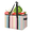 Multicolor 2, variant on Pink Checkerboard Reusable Grocery Bags, Foldable Reusable Shopping Bags, Pink Palid Collapsible Tote Bag with Reinforced Handles for Kitchen, Picnic