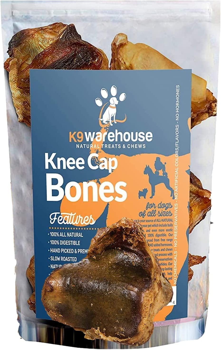 GREAT DOG Beef Knee Caps (Bones) Count Sourced And Made In, 40 OFF