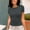 Grey, variant on SHITINN Women's Casual Basic Going Out Crop Tops Slim Fit Short Sleeve Crew Neck Tight T Shirts 2 Womens Short Sleeve Shirts Womens Clothes Summer T Shirts Women