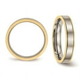 thumbnail image 3 of Ladies or Mens 5mm Titanium Yellow Plated Comfort Fit Wedding Band Ring, 3 of 4