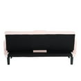 thumbnail image 7 of 72.04" loveseat sofa,Two Seats sofa with retractable cup holder&Convertible Split-Back,Modern corduroy couch for living room and bedrooms,Pink, 7 of 7
