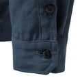 thumbnail image 6 of Kureaily Mens Fashion Simple Slim Fit Solid Color Pocket Decoration Cardigan Long Sleeve Coat, 6 of 7