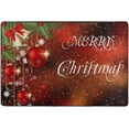 thumbnail image 4 of Dreamtimes Christmas New Year Non-Slip Area Rug 36"x24", Red Snowflake Ball Floor Carpet Comfort Floor Mats for Indoor Front Porch,Living Room, Bedroom,Kitchen, 4 of 5