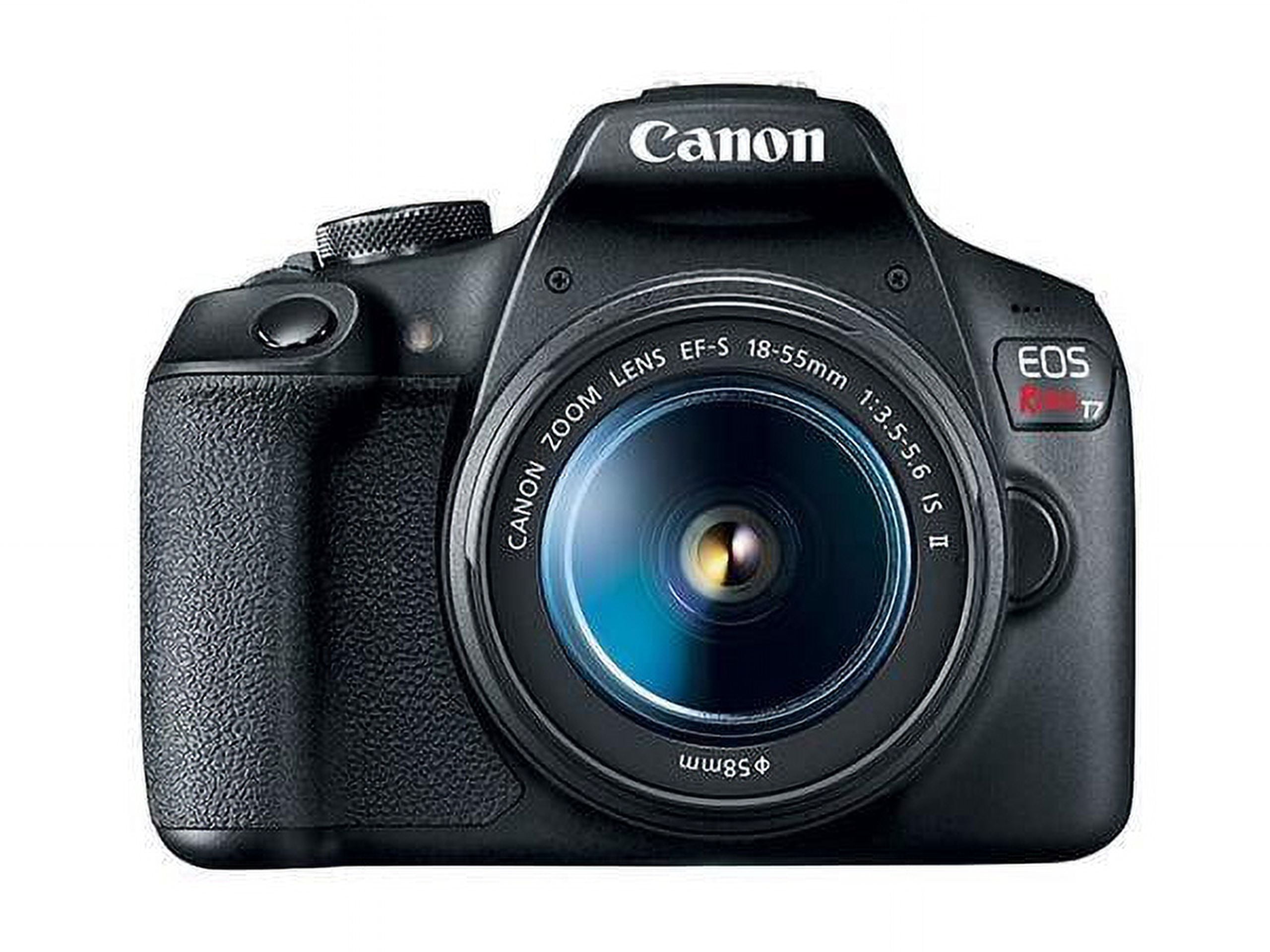 Canon EOS Rebel T7 DSLR Camera EF-S 18-55mm f/3.5-5.6 IS II Lens Kit, 24.1 Megapixel CMOS (APS-C) Sensor, Full HD Videos, Built-in Wi-Fi, Beginner Photographers, Digital Camera, Black