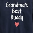 thumbnail image 3 of Instant Message - Grandma Heart Best Buddy - Toddler & Youth Crewneck Fleece Sweatshirt, 3 of 6
