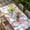 Lavender, variant on Spring Easter Table Cloths for 5 Foot Rectangle Tables, Watercolor Eggs Gnomes Floral Butterflies Plants Patio Waterproof Elastic Fitted Tablecloths, Washable Rectangular Table Cover for Camping