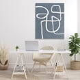 thumbnail image 3 of Stupell Industries Freeflow Line on Blue Abstract Painting Gallery Wrapped Canvas Art Print Wall Art, 36 x 48, 3 of 8