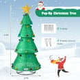 thumbnail image 3 of Costway Pop-Up Christmas Tree Pull-Up Artificial Xmas Collapsible Decoration 200 Lights, 3 of 10