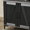 thumbnail image 5 of Towallmark Cat Litter Box Enclosure with Shelves, Litter Box Enclosure, Hidden Litter Box Furniture, Sturdy Cat Washroom Storage, Indoor Cat House Furniture,Black, 5 of 7