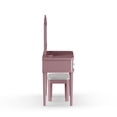 thumbnail image 4 of Furniture of America Lina Contemporary 3-Piece Vanity Set, Rose Gold, 4 of 9