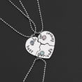 thumbnail image 2 of Collar de amistad a juego con forma de corazón de 3 piezas, regalo de joyería, colgante --- Código de producto 55282, 2 of 3