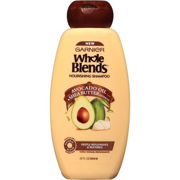 Garnier Whole Blends Shampoo with Avocado Oil & Shea Butter Extracts, For Dry Hair, 22 fl. oz.