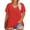 Red, variant on ZKCCNUK Summer Tops for Women Plus-Size Short Sleeve Sequins Polluer Solid V-Neck Blouse Shirt Tops