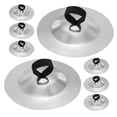 thumbnail image 1 of HEATSHAKING 4Pair Compact Brass Finger Cymbals for Belly Dance Rhythm Making and Performance Use, 1 of 8