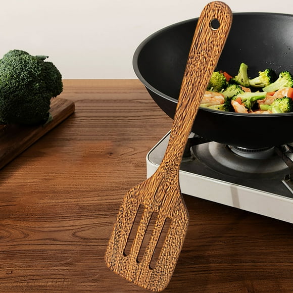 Cuillère en Bois Pelle en Bois Cuisine Poêle Antiadhésive Cuillère en Bois Spéciale Pelle de Cuisson
