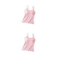 thumbnail image 2 of Qarigey Camiseta sin mangas transpirable para mujer con correas ajustables y sujetador adicional Camisolas y chalecos para mujer Tops Sexy y Type5 NO5, 2 of 6