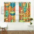 thumbnail image 2 of MKHERT Easter Eggs Window Curtain Kitchen Curtains Window Treatments 26x39 inch,Set of 2, 2 of 3