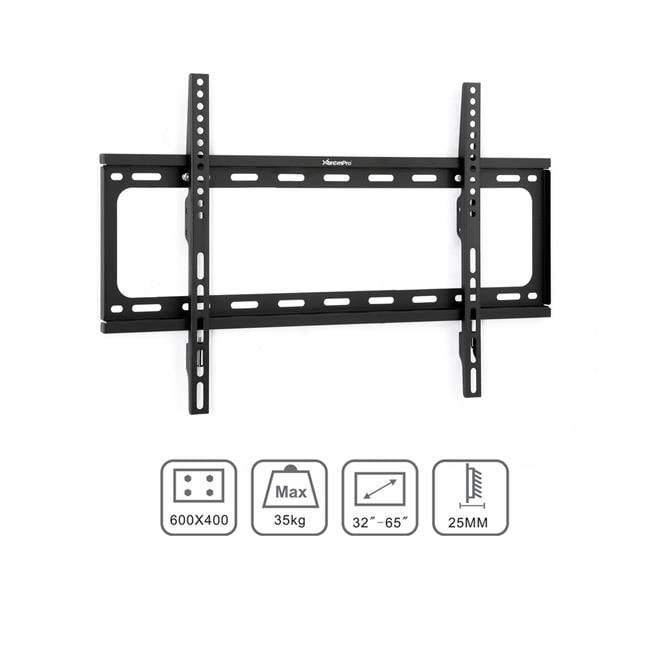 LowProfile TV Wall Mount Slim Fixed Bracket w/ Removable