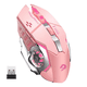 thumbnail image 1 of Mouse Inalambrico Gamer Ergonomico 2.4g Bt Dual Modos Raton Xtellar rosa, 1 of 3
