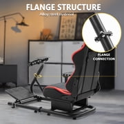 Marada Racing Simulator Cockpit with Game Seat Adjustable Fit for Logitech G25 G27 G29 G920 Racing Wheel Stand