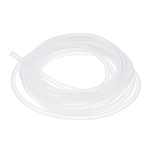 Tubo de silicona Uxcell 1/25" ID x 1/8" OD de 10 pies de alta pureza, flexible y transparente